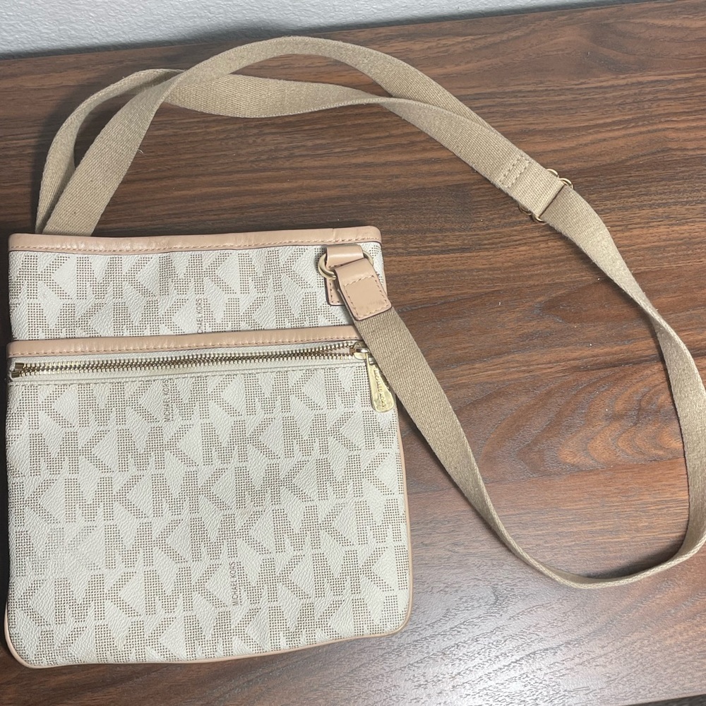 Michael Kors Women’s Crossbody Satchel - Canvas/Tan